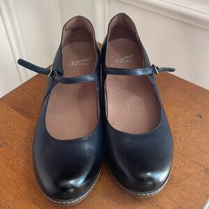 Dansko Navy Maryjane Wedge - Size 40